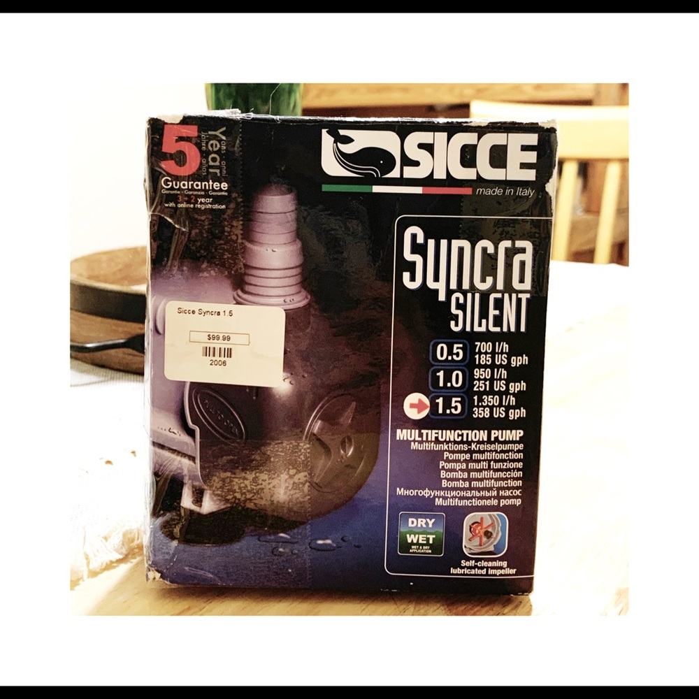 Syncra Silent 1.5 Pump (357 GPH) - Sicce